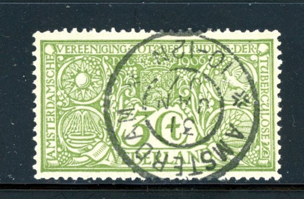 Netherlands Scott # B2 - Used - Awesome "SON" Cancellation      (C78)