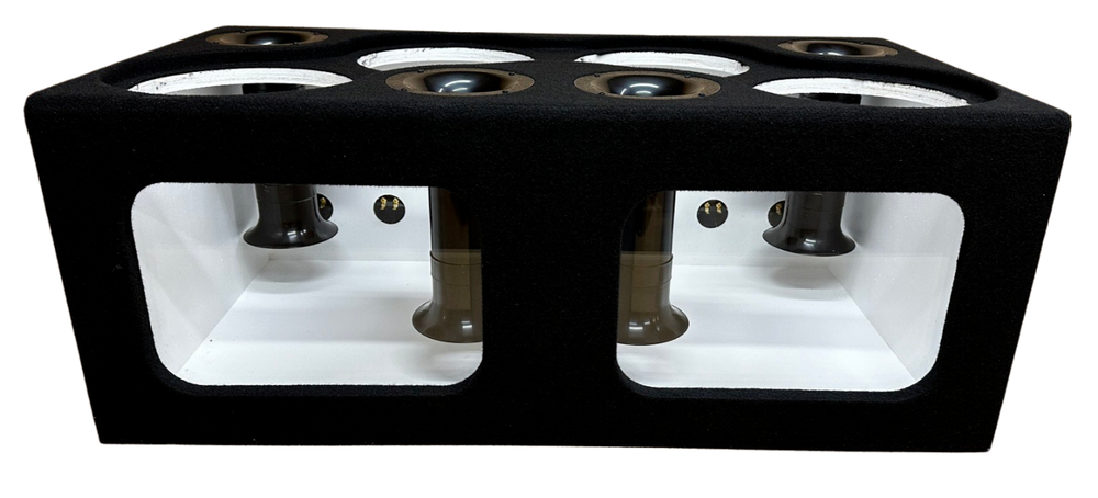 Custom Ported Sub Box Enclosure for 4 10" Subs ~ ACRYLIC PLEXIGLASS ~ BIRCH