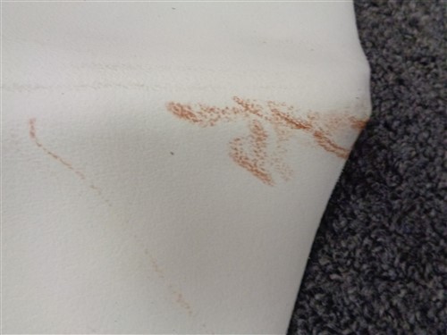 LEATHER HIDE OFF WHITE 52" X 43 1/2"