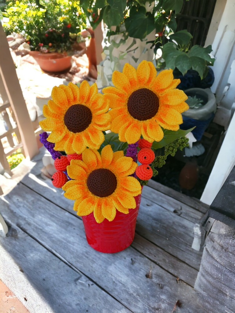 Crochet sunflower 🌻🌻🌻