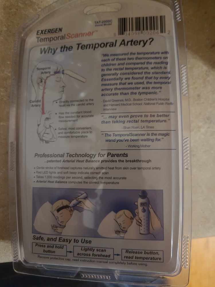 Exergwn Temporal Artery Thermometer