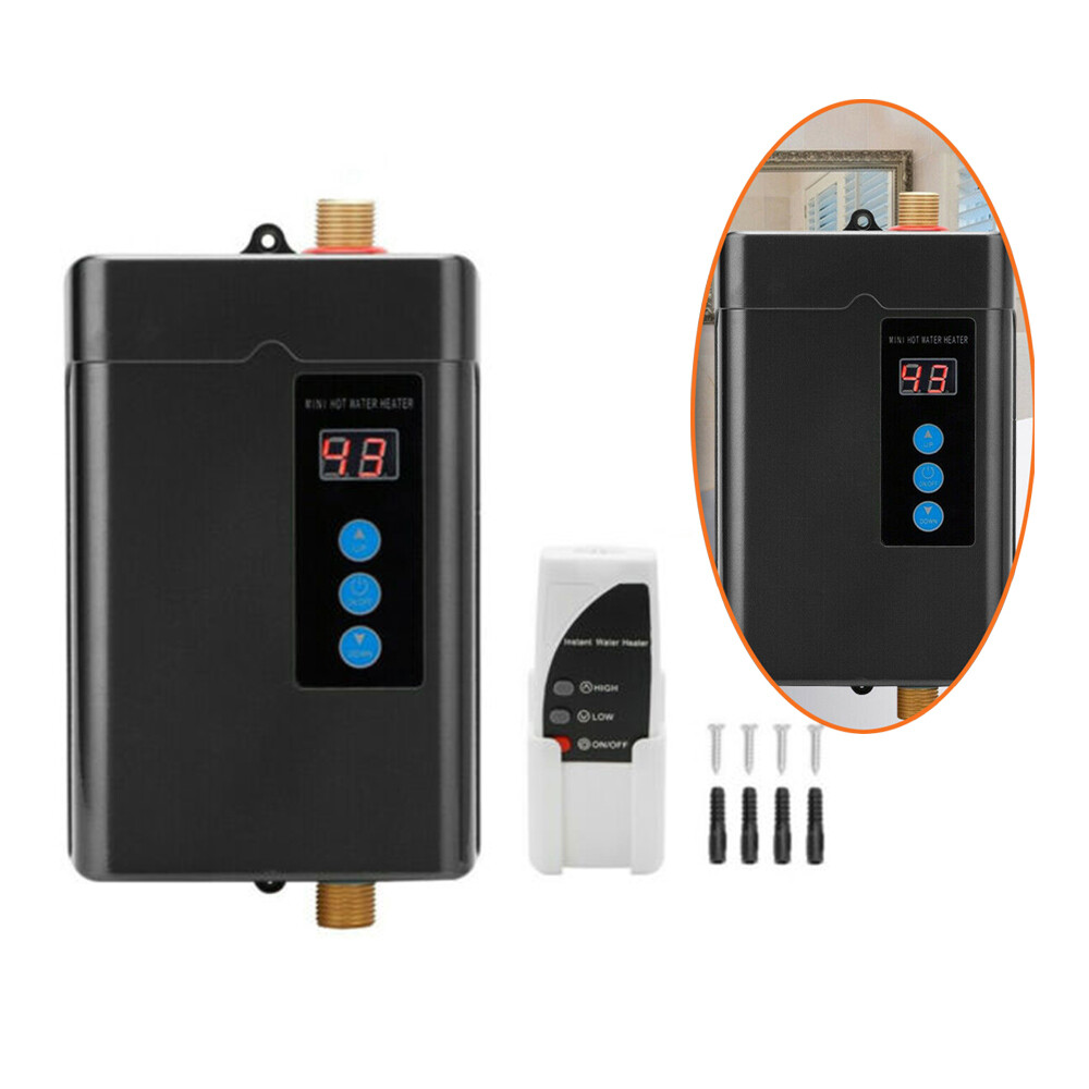 Electric Hot Tankless Water Heater Shower Instant Boiler Kitchen Bathroom Use !!