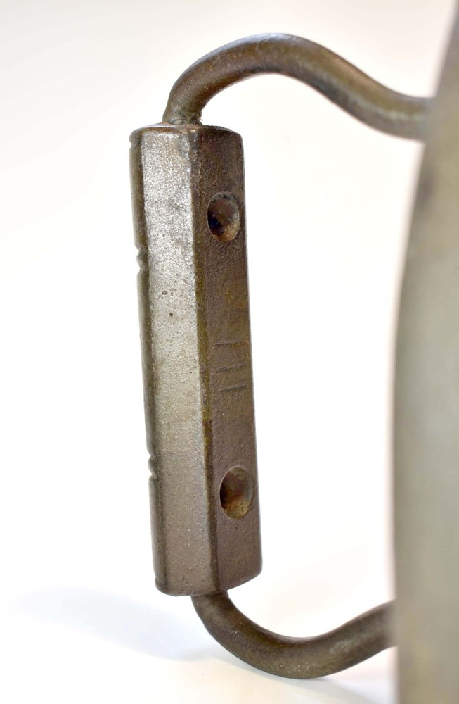 Antique Sad Iron - Wool Felt Bottom - Solid Iron Handle - 6 Eagle