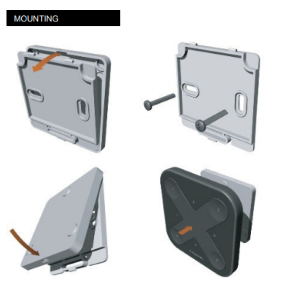 Casambi basicDIM Bluetooth LED Wall Remote Control ~ Model Xpress-LR