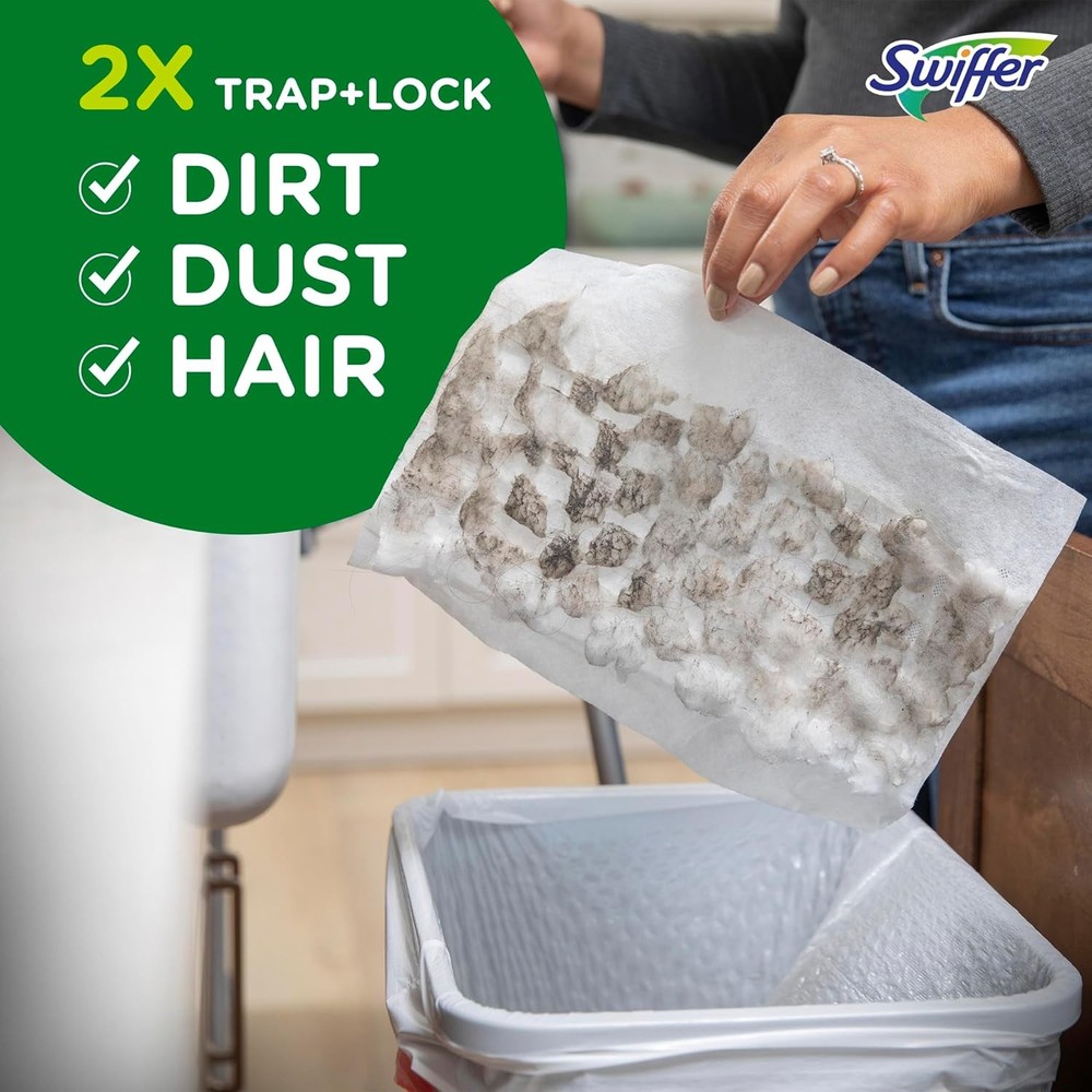 Swiffer Sweeper Heavy Duty Dry Multi-Surface Cloth Refills for Floor Sweeping an