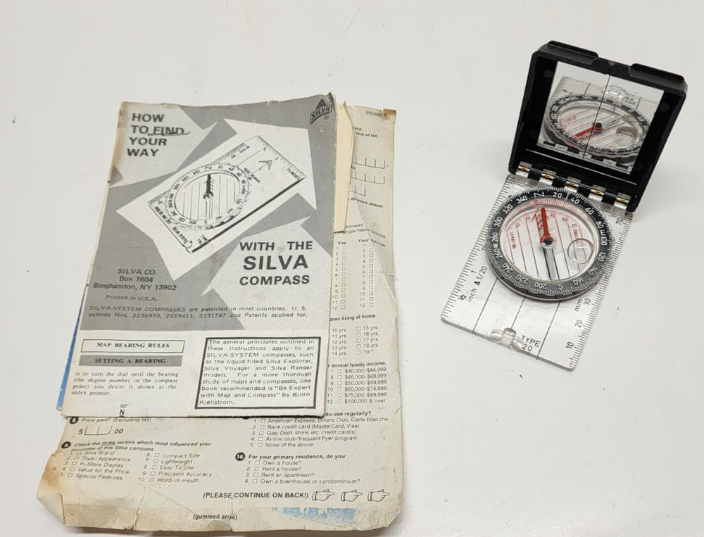 SILVA Type 20 Compass Mirror Outdoor Navigation