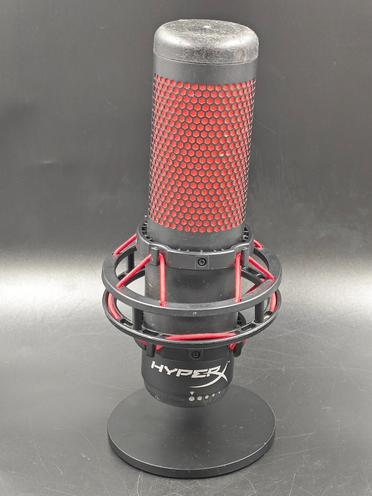 HyperX QuadCast Microphone Black/Red Used Working