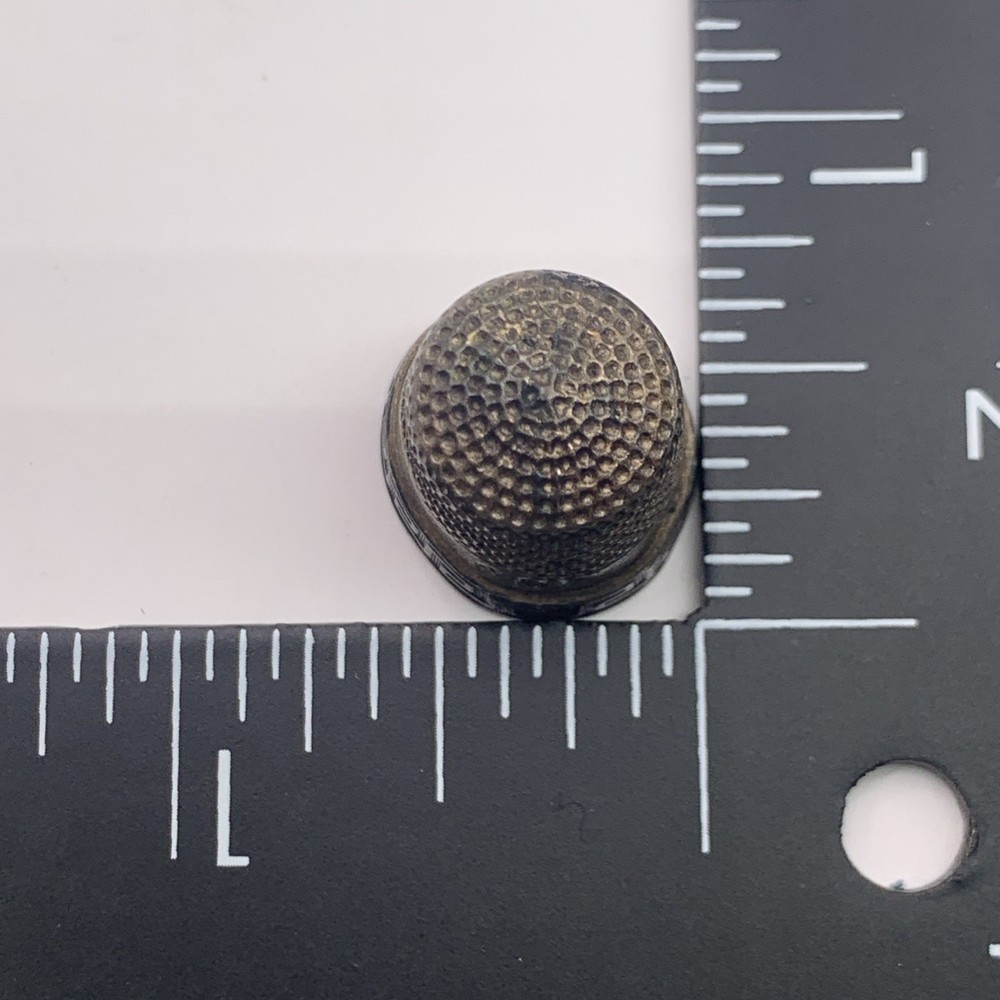 Sterling Silver Greek Key Thimble Size 8
