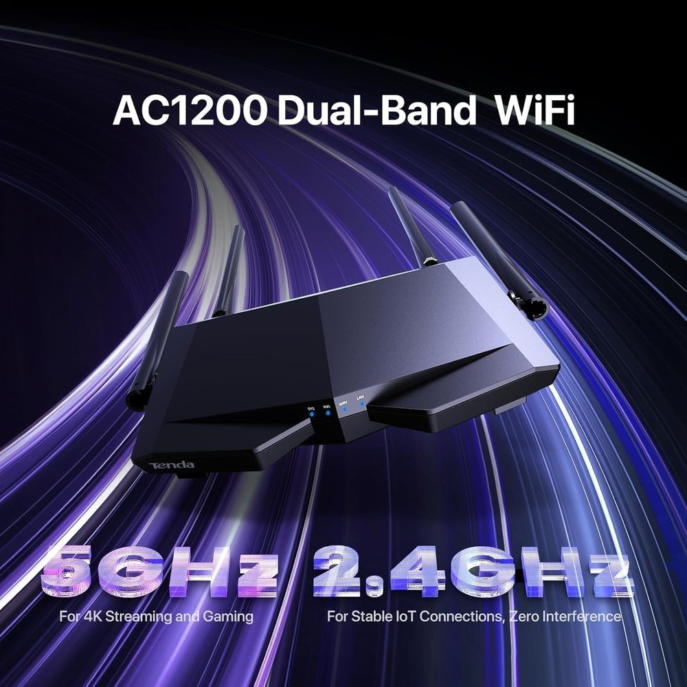 AC1200 Dual Band WiFi Router – Beamforming Technology & Security Features