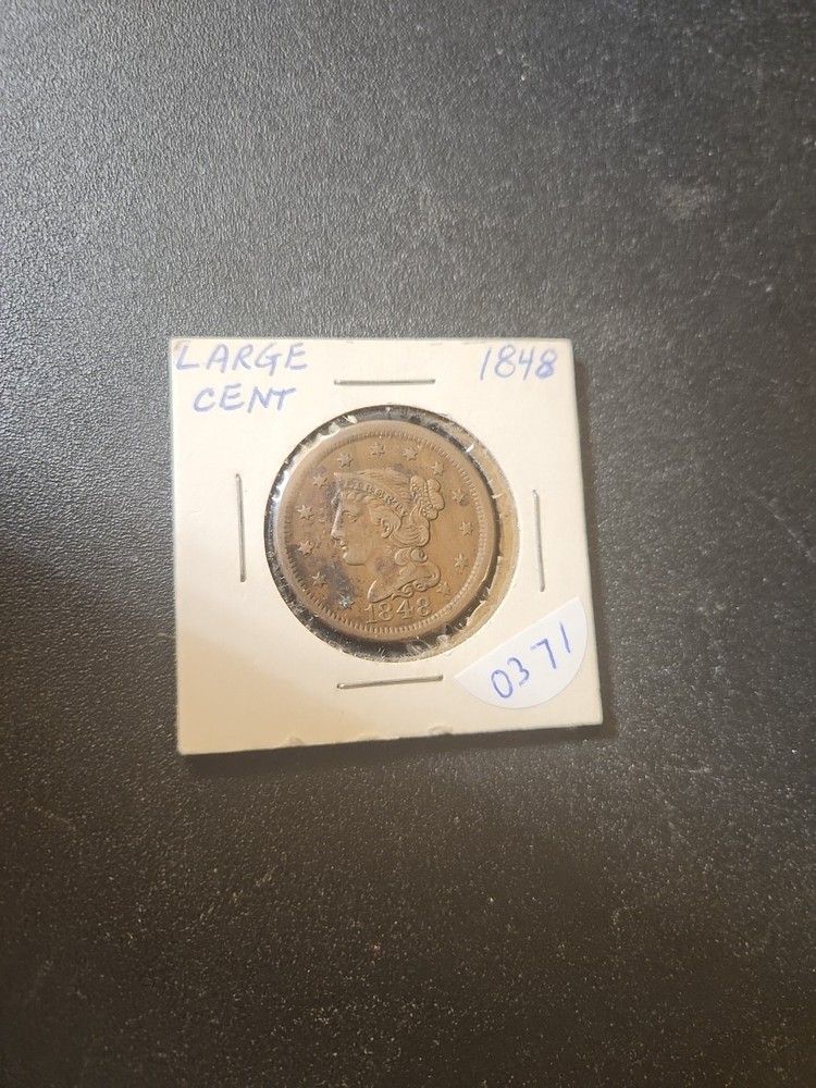 1848 US  LARGE CENT #0371