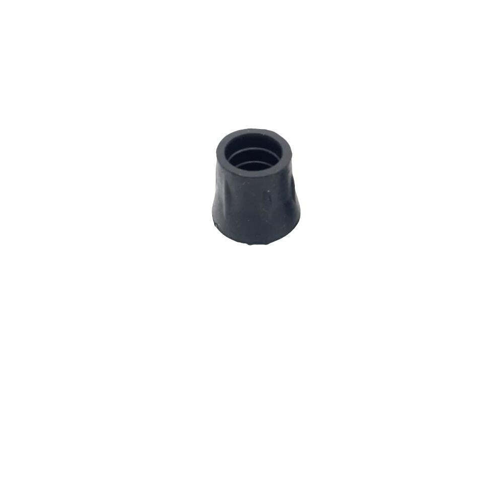 7/8 " Extra Grip Black Rubber Replacement Cane Tips - 2 Pack