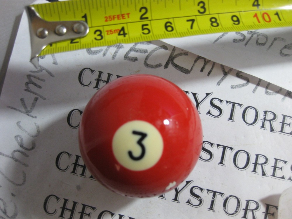 VINTAGE #3 BILLIARD BALL GENTLY USED