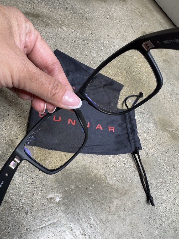 Gunnar Intercept Onyx Computer Screen Blue Light Reduction Glasses