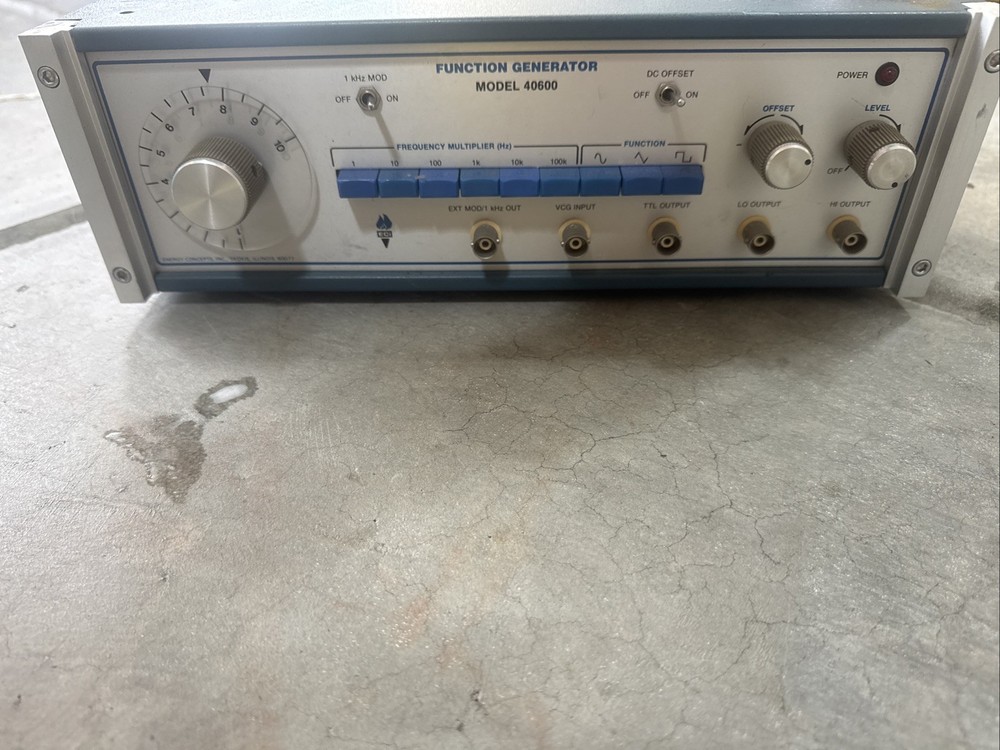 ENERGY CONCEPTS INC. ECI MODEL 40600 FUNCTION GENERATOR