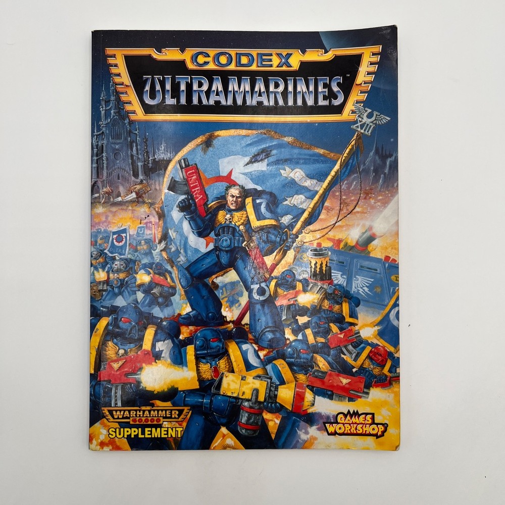 Warhammer 40K Codex Ultramarines 2nd Edition 1995 Games Workshop Softcover VG