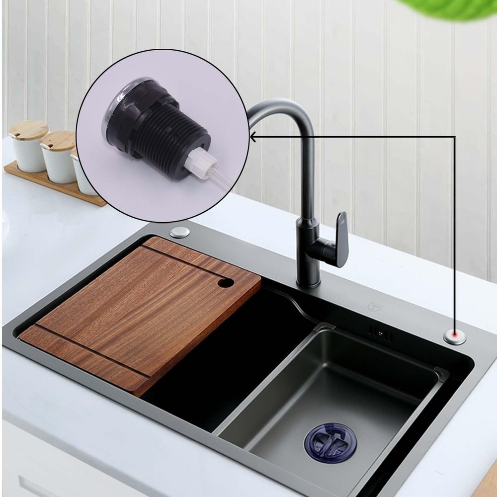 Garbage Disposal Button, Air Switch Button for with Silver