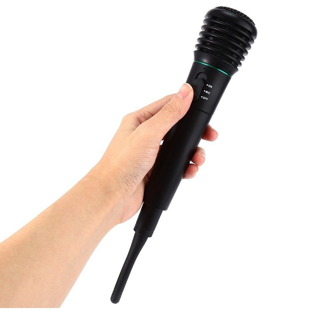 New 2in1 Professional Wired & Wireless Handheld Microphone Mic Receiver System