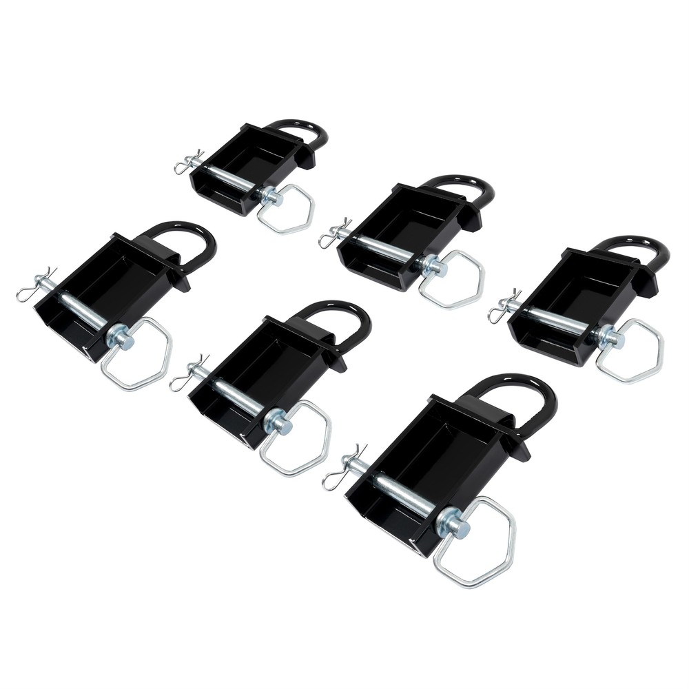 6Pcs Trailer Stake Pocket D-Ring Tie Down Flatbed Utility Capacity 12000lbs