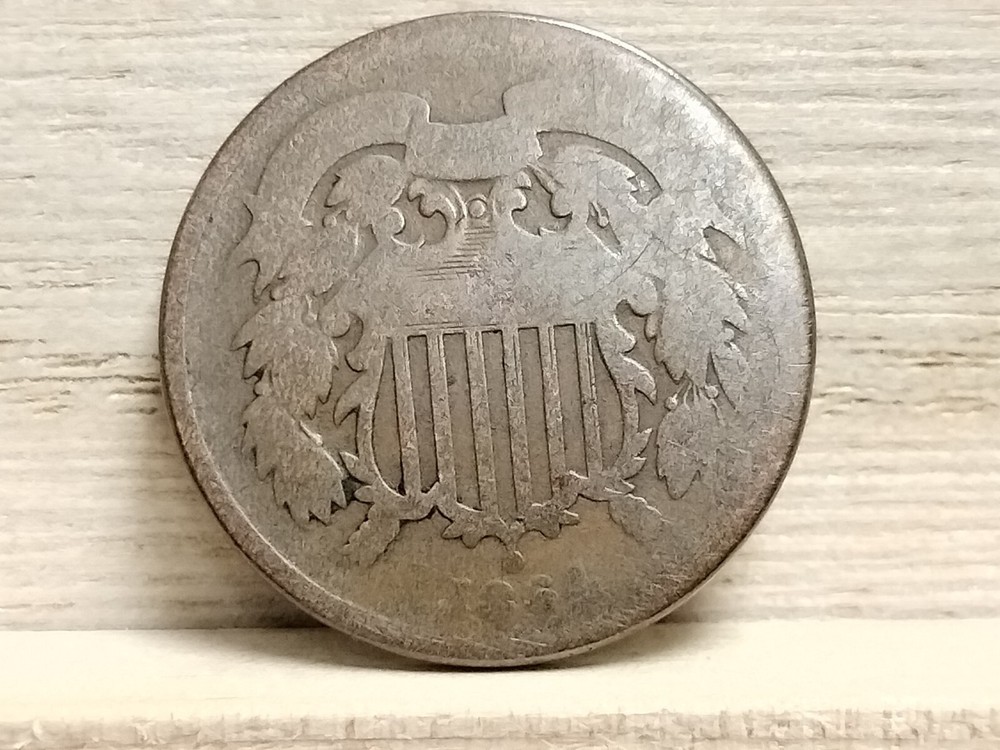 1864 2 Cent Piece US Coin