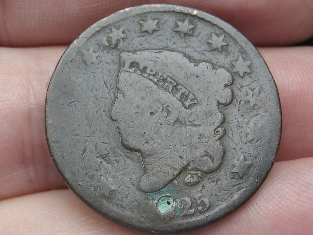 1825 Matron Head Large Cent- About Good Details