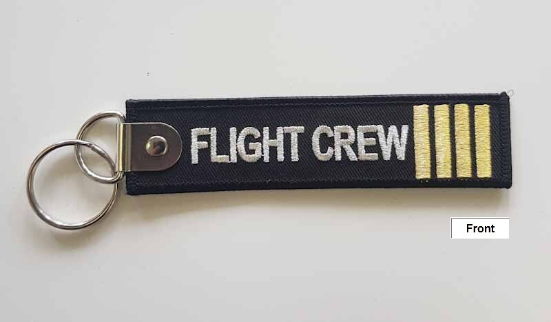 FLIGHT CREW TAG KEYCHAIN 2020 Key Chain 5" Long REMOVE BEFORE FLIGHT Flight Crew