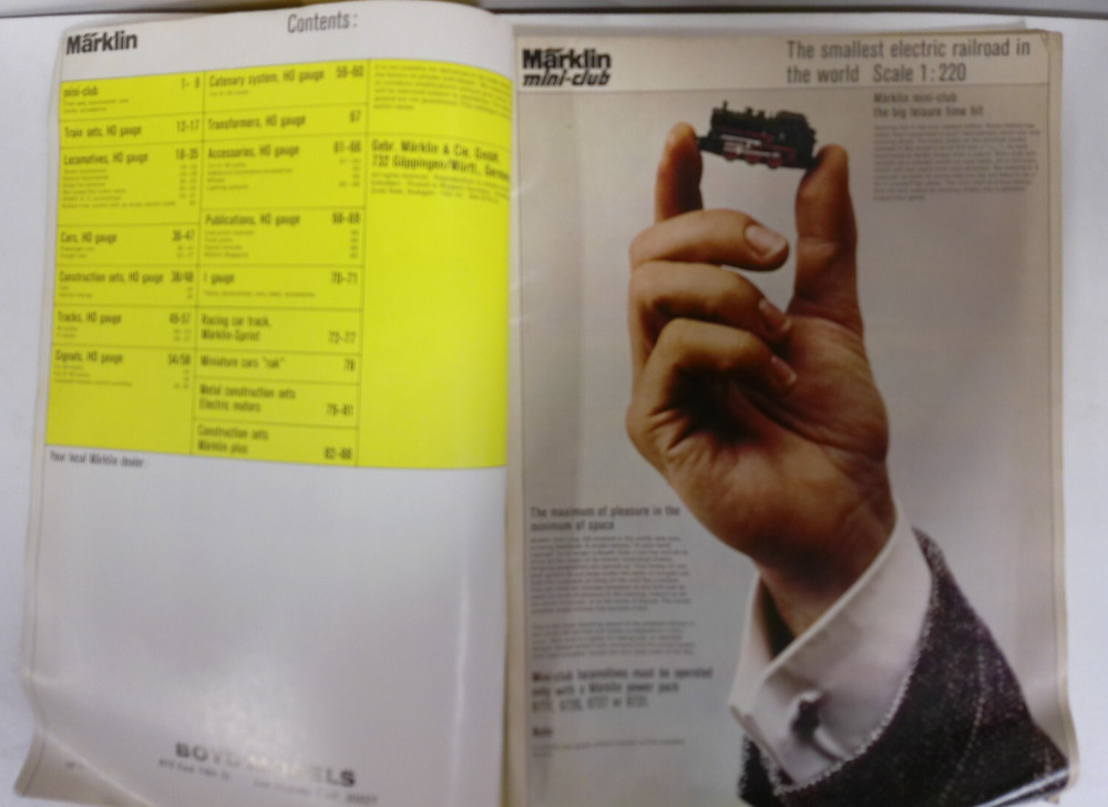 Vintage Marklin 1973 Catalog