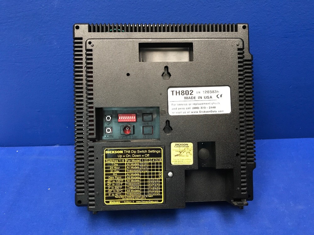 Dickson TH802 Circular Chart Recorder 2-Pen