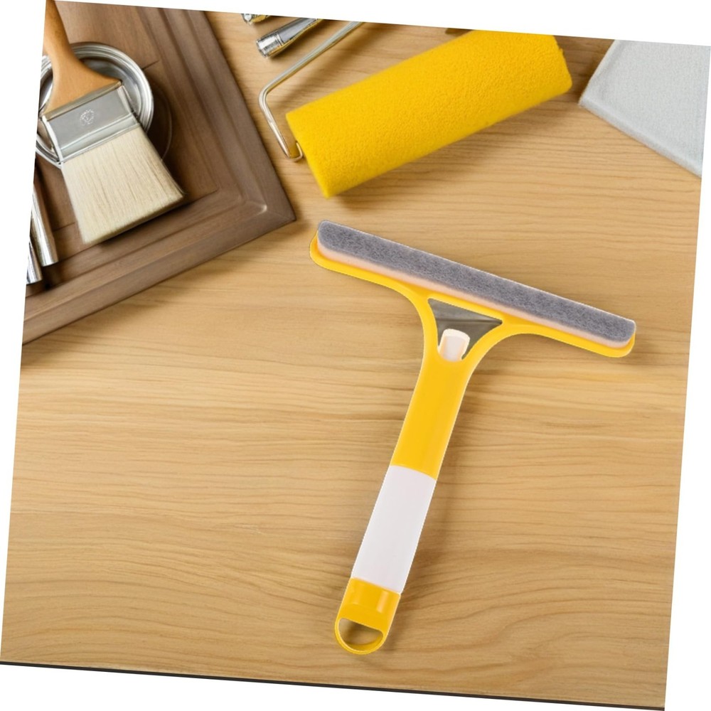 Glass wiper with nozzle, cleaning tool