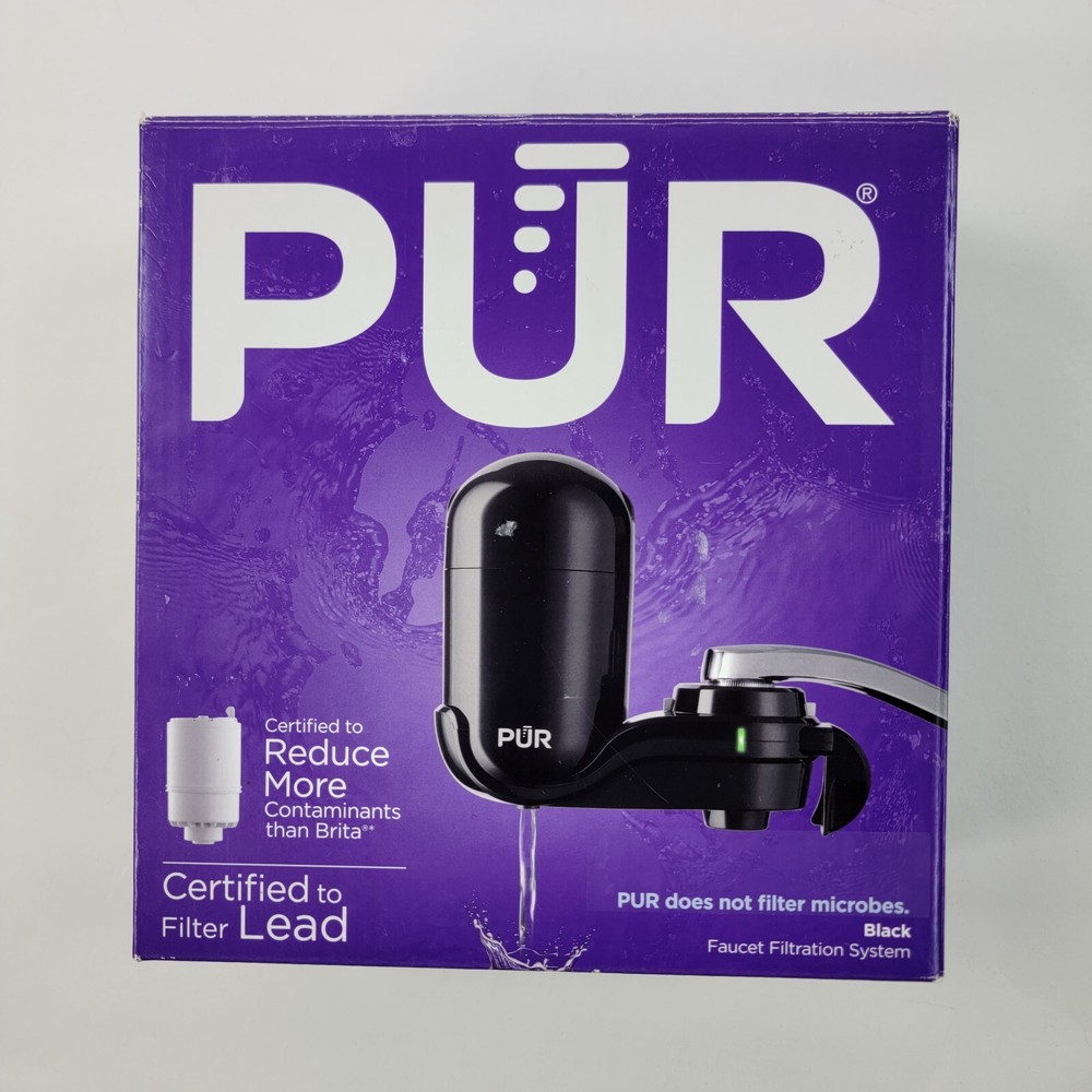 PUR Faucet Filtration System - Black Filter Mount - FM2000B Easy Attachment