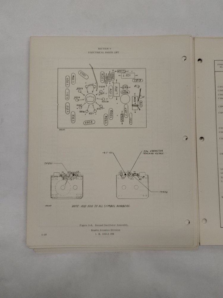 Bendix RT-221 Comm Receiver-Transmitter CNS-220 VHF Comm/Nav Maintenance Manual