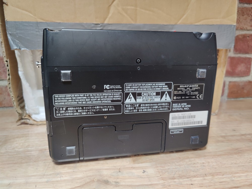 Marantz PMD 671 Solid State Recorder MISSING POWER SUPPLY