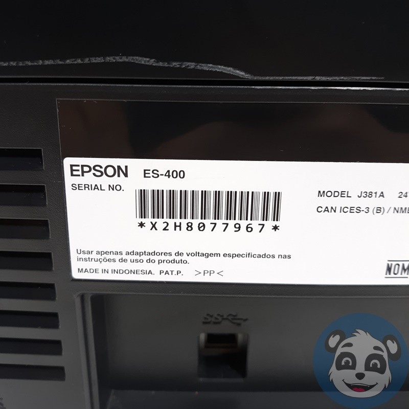 EPSON WorkForce ES-400 Document Scanner, w/ USB & PSU - "B"