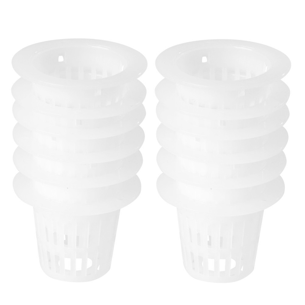 50 Pcs Root Fixer Net Cup Pots Hydroponic Hydroponics Growing Baskets