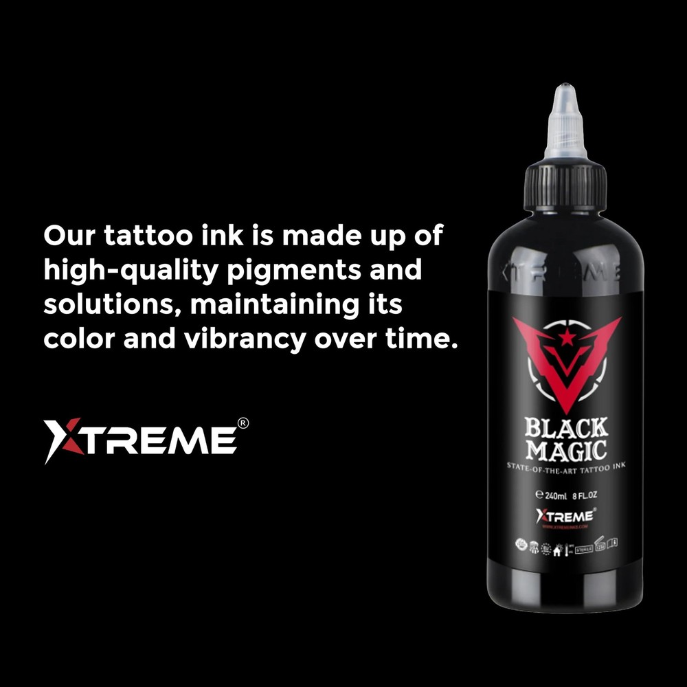 Xtreme Tattoo Ink: Versatile Medium Viscosity, Precision, Rich Hue - Pro Grade