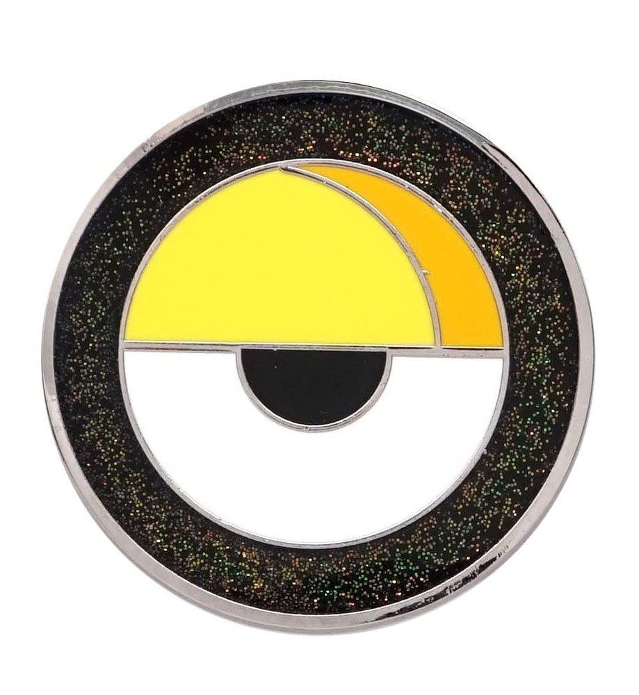 Minions Eye Icon Colored Pewter Lapel Pin