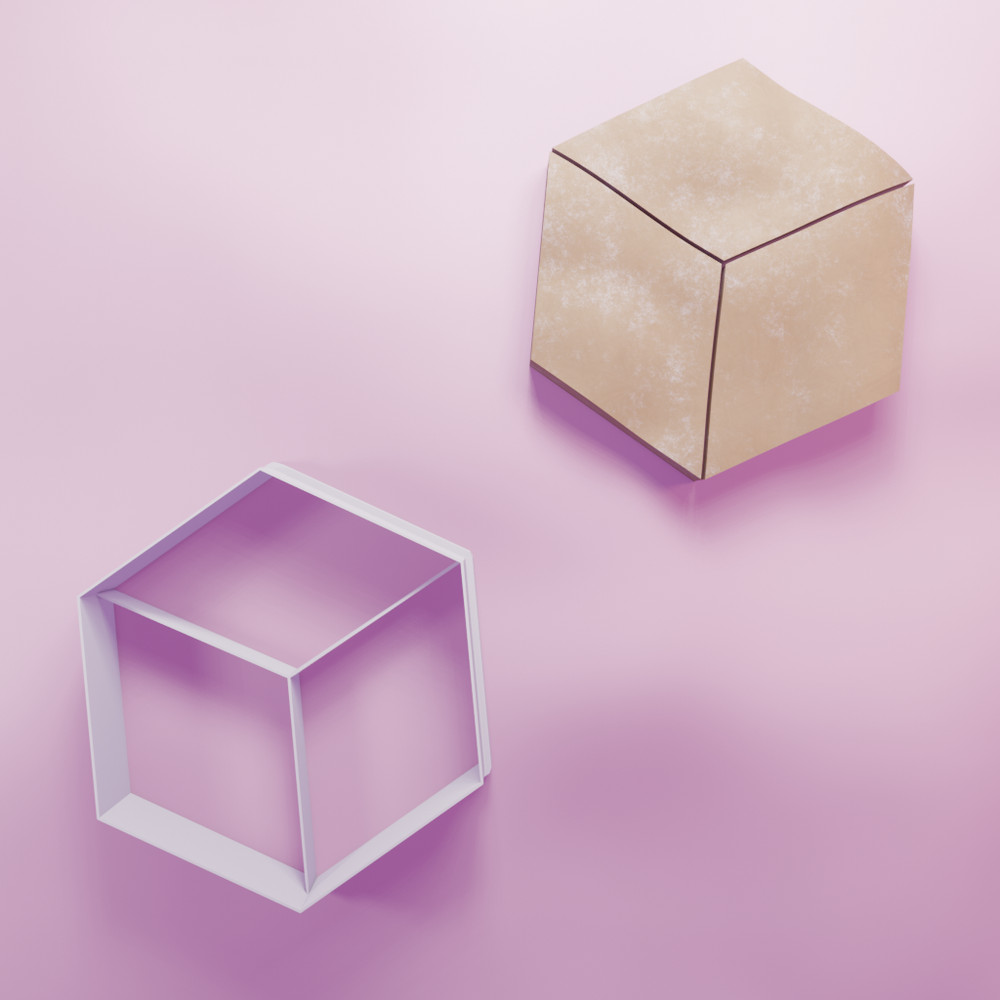 Cube cookie cutter
