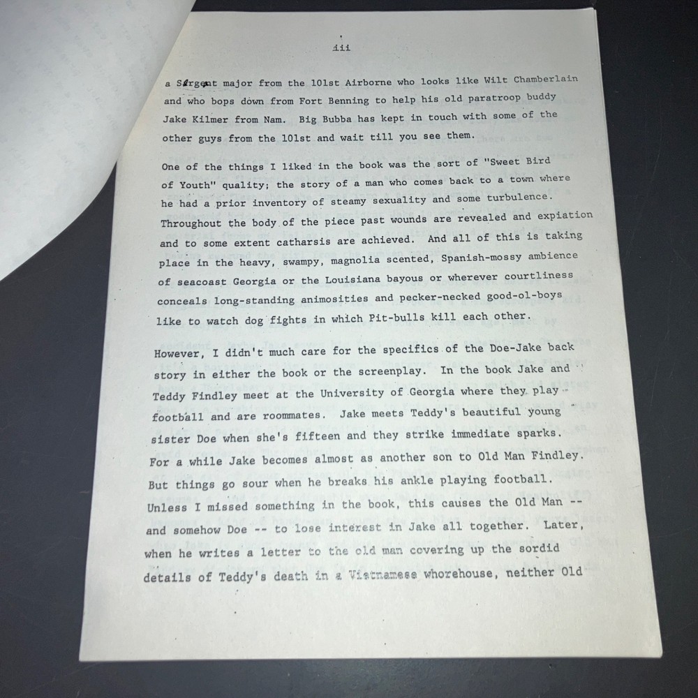 HOOLIGANS ('85) Dean Reisner 9pg Coverage + Donald Stewart Unmade Thriller + COA