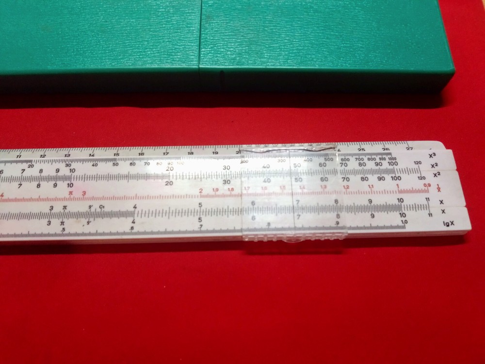 Soviet logarithmic multi ruler, slide Ruler smal made in USSR