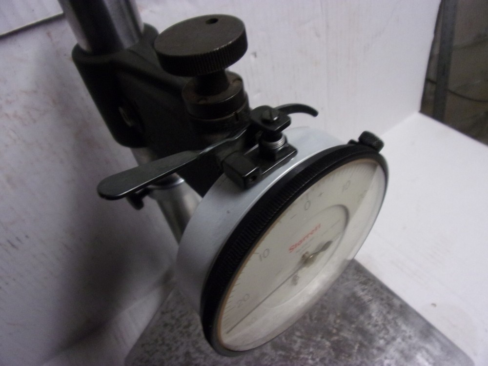 STARRETT #653 Dial Comparator. Cast Iron Base. W/656-441 Indicator used
