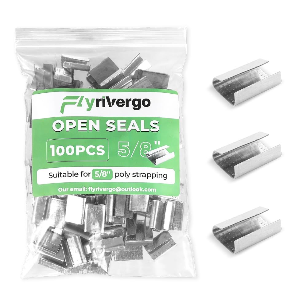 Packaging Open Serrated Seals for 5/8'' Width Polyester(PET) Strappings