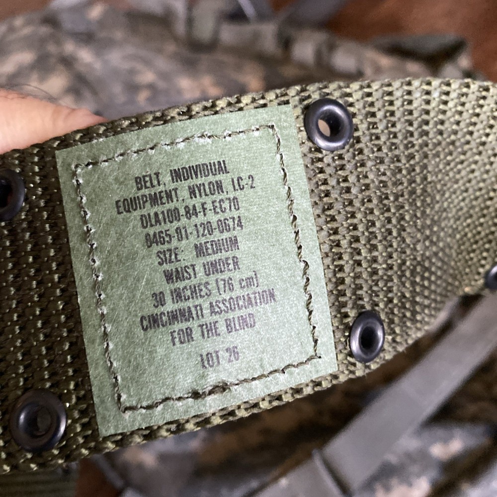 US Army Military Backpack with Gun Belt