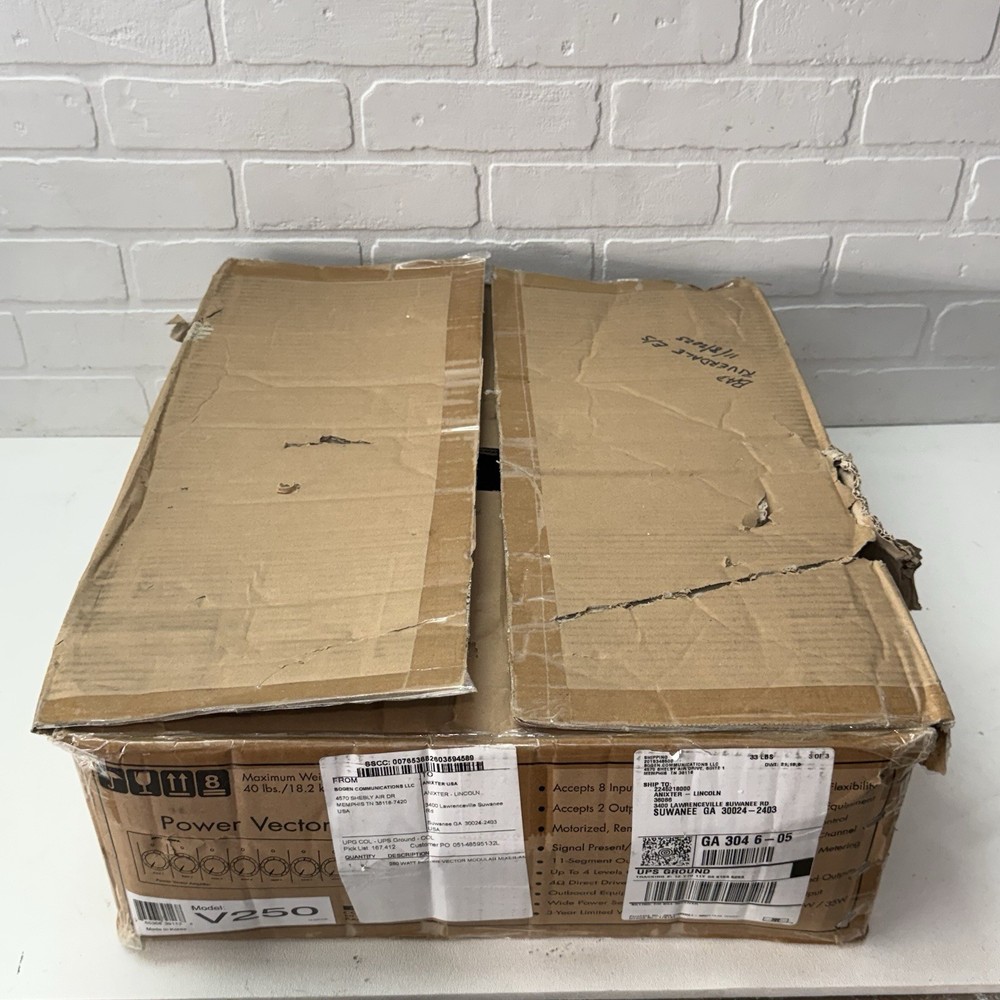 Bogen V250 Power Vector 250W AMPLIFIER - Power Tested