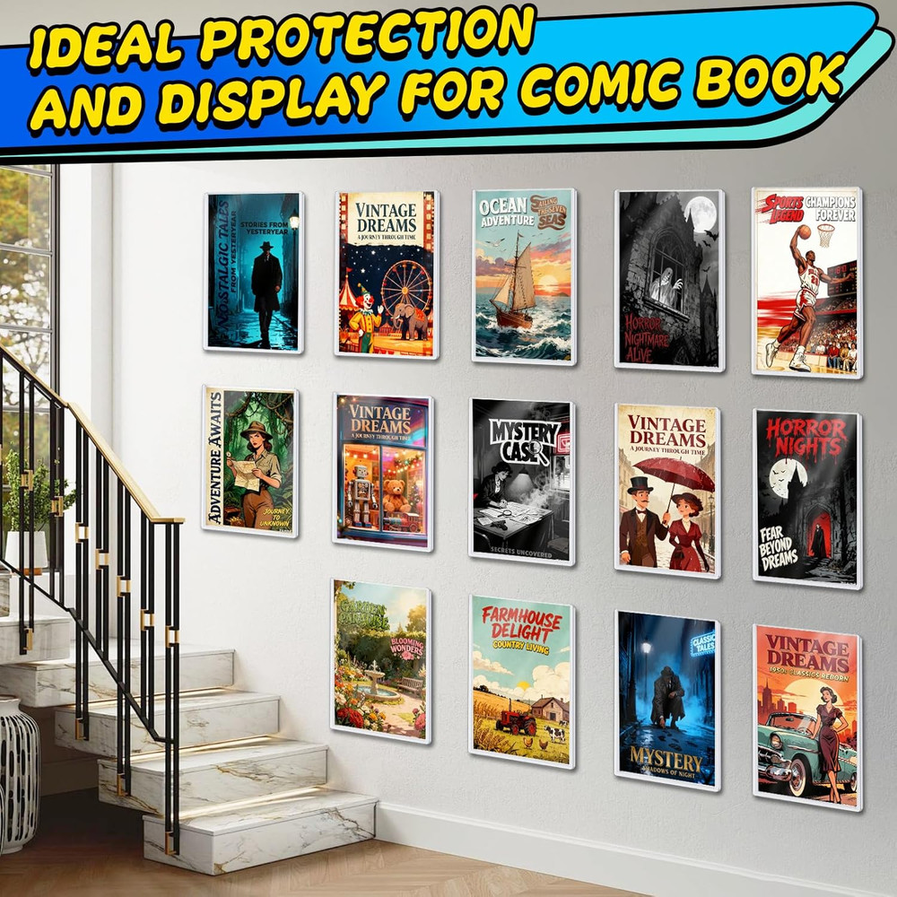 10Ct Current Comic Book Toploader, Hard Crystal Clear Comic Book Sleeves, Modern