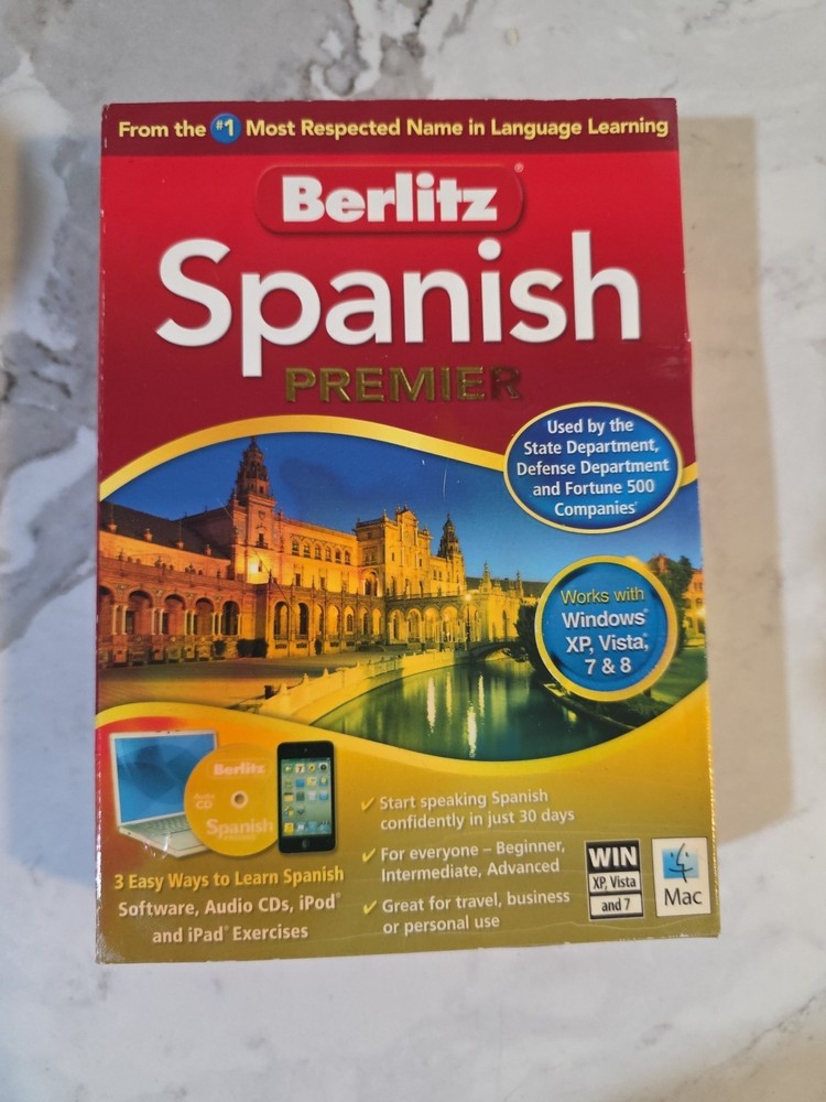 Berlitz Spanish Premier Learning Software For Mac, Windows XP, Vista, And 7