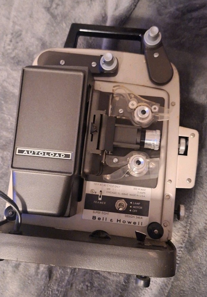 Bell & Howell 346A Super 8 AutoLoad Projector Motor Engages Needs Service