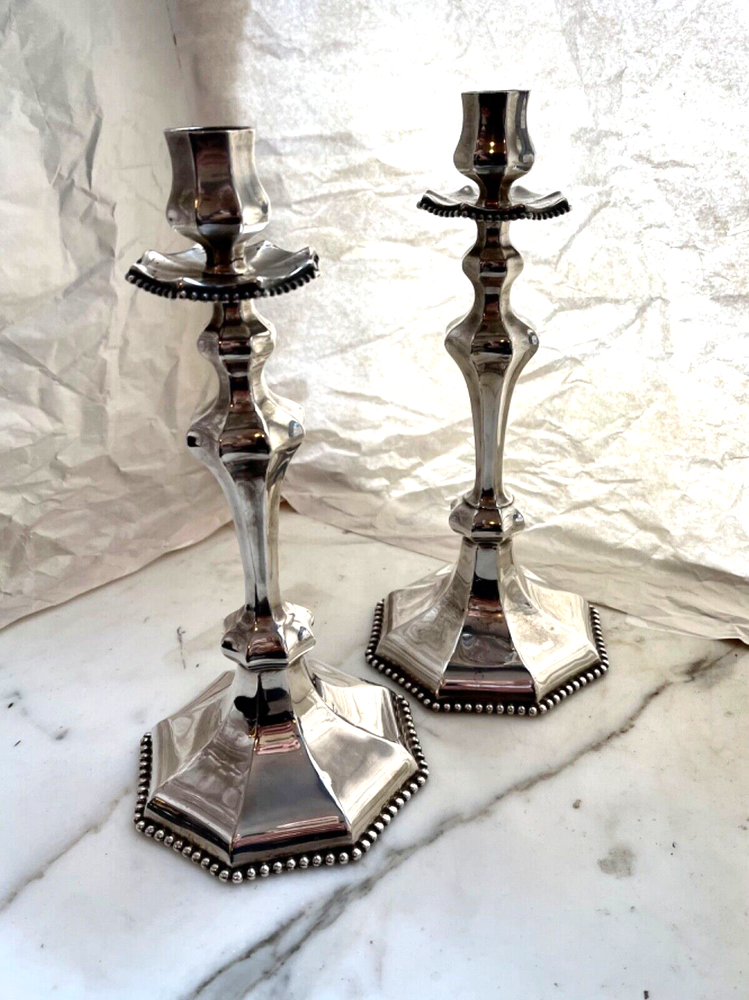 REED & BARTON VINTAGE No 737 Candlestick Pair