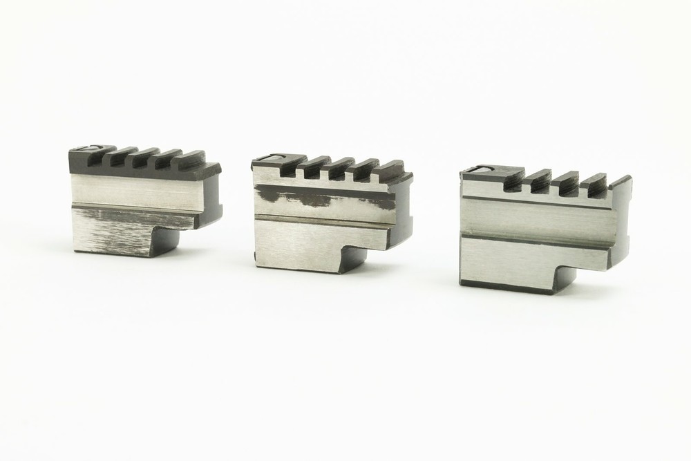 Steel Dragon Tools® 1215 Chuck Jaws & Inserts for Pipe Threading Machine