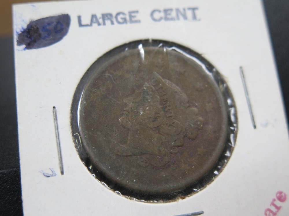 1837 Large Cent Coin vintage US Coin