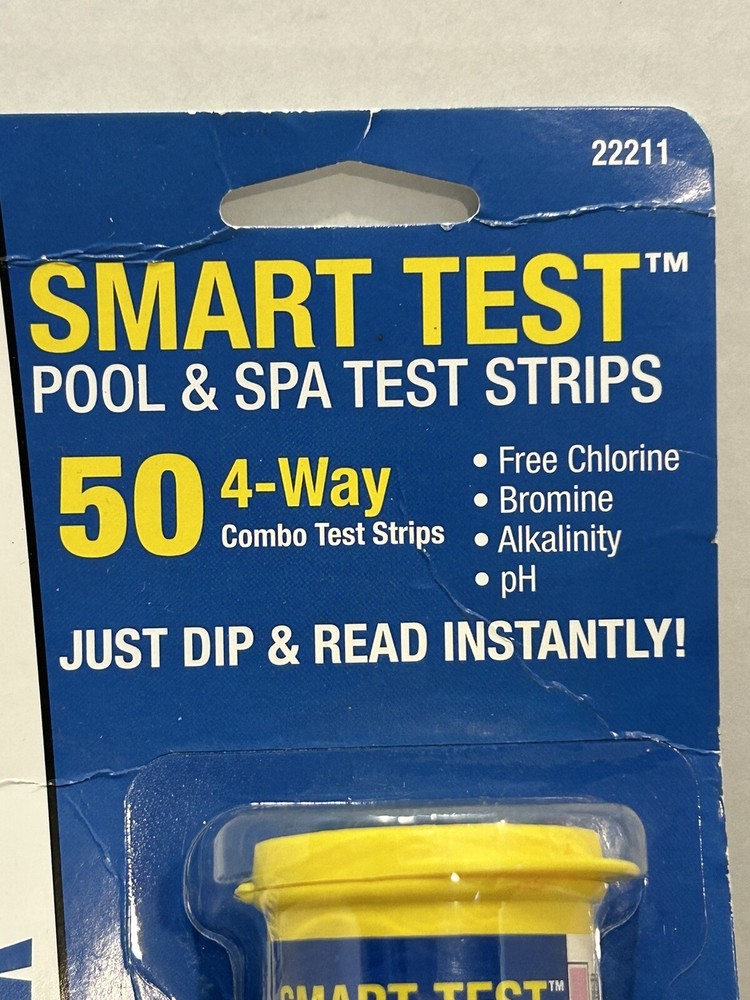 Poolmaster Smart Test 50 Count 4-Way Combo Pool Test Strips Pool/Spa