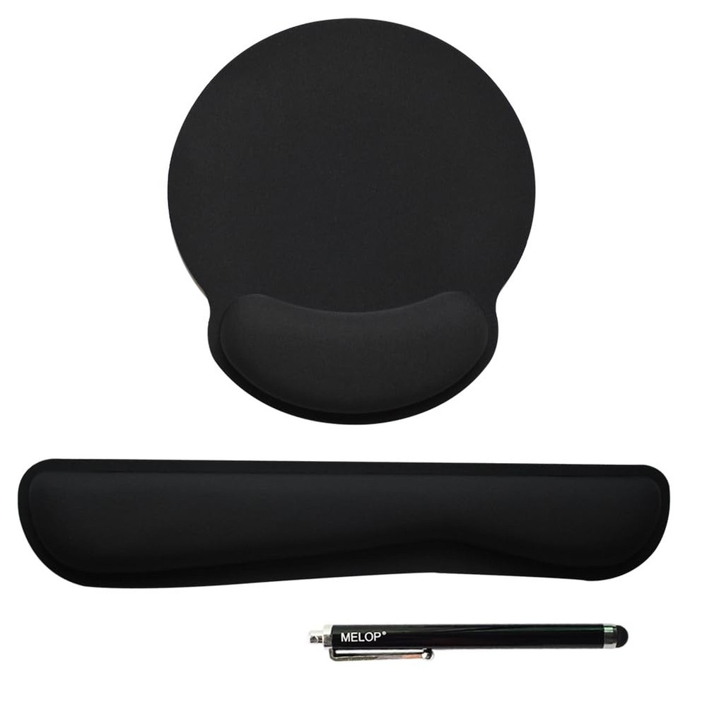 Mouse Pad, MELOP Memory Foam Mouse Wrist Rest Support Pad + Keyboard Wrist Re...